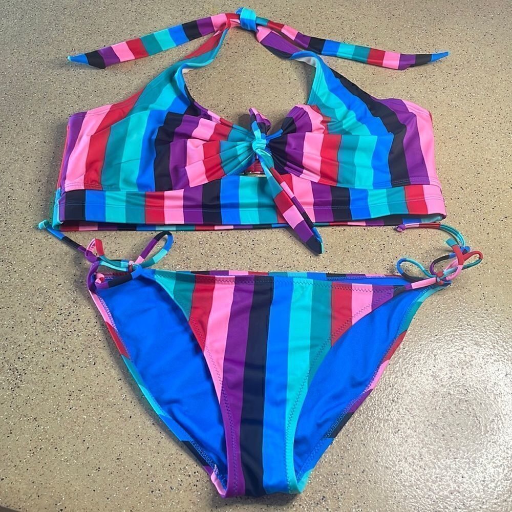Old Navy striped bikini